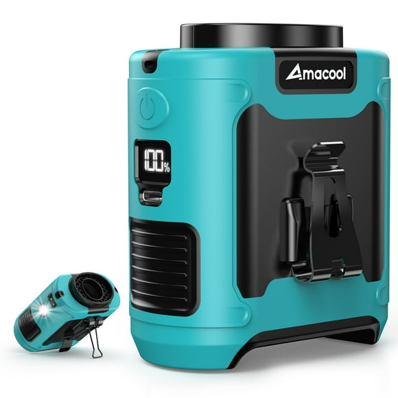Ventilador de cintura AMACOOL portátil con clip, 10000 mAh, recargable