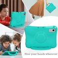 thumbnail image 5 of SaniMore for Samsung Galaxy Tab A9 Plus 12.4" 2023 SM-X810/X816/X818 Case, Shockproof Full-Body Handle Stand Tablet Protective Kids-friendly Lightweight Cover, Mint, 5 of 6