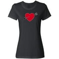 thumbnail image 3 of Inktastic Valentines Day Heart Arrow Women's T-Shirt, 3 of 5