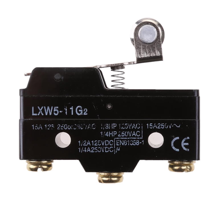 5Pcs 15A 250V Micro Limit Switch - Single Connection Mini Switch For Microwave Oven Door Replacement