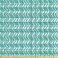 thumbnail image 2 of Ambesonne Abstract Fabric by the Yard Upholstery, Vertical Zigzags Pattern, 5 Yards, Seafoam Sea Blue, 2 of 5