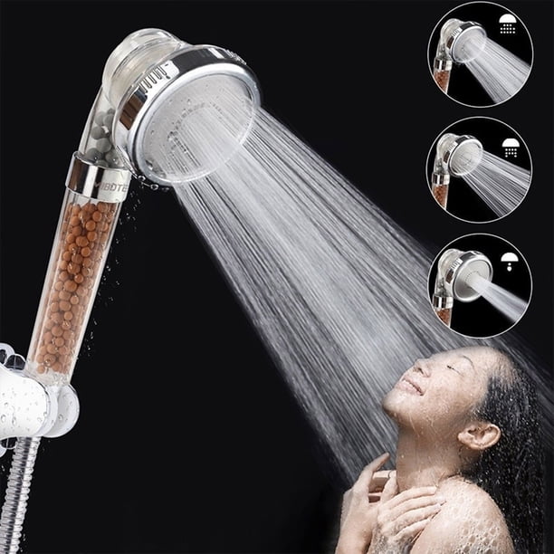 Handheld Shower Head Bathroom Shower Spa Shower Head Hand Shower Negative Ion Shower Head Shower Bath Head Adjustable Handheld Negative Ion Activated Balls SPA Shower Head ANGGREK Otros