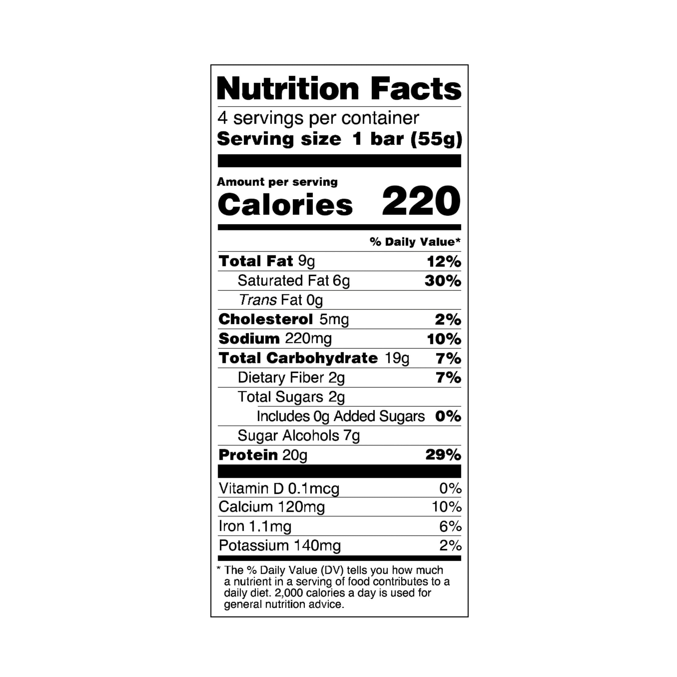 YMMY Chocolate Peanut Caramel High Protein Bar, Gluten-Free, 1.94 oz, 4 Pack