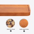 thumbnail image 4 of Marsmiles 17 inch Pine Solid Wood Floating Shelves Set of 2, Rustic Shelves for Wall Storage, Shelves for Bedroom Living Room Office, 4 of 7