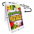 thumbnail image 2 of Farm Fresh Vegetables (24" X 36") Standard A-Frame Signicade, Includes Decal Applied To Stand, 2 of 4