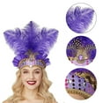 thumbnail image 2 of Multifunctional Stylish Headbands Decorative Festival Headpiece Colorful Headwear for Themed Parties, 2 of 8