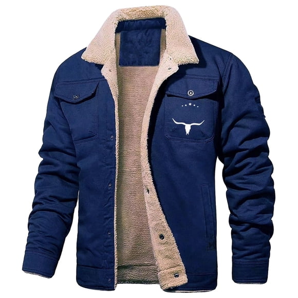 TJAZFJPA Vestes pour Hommes Décontractées Élégantes Hiver Habillées Mode d'Hiver pour Hommes Affaires Laine d'Agneau Couleur Unie Cardigan à Poches Veste à Boutons Manteaux Sport pour Hommes Coupe Régulière