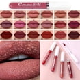 thumbnail image 2 of Lápiz Labial Líquido De Larga Duración Mate Brillo De Labios Para Mujeres Taza Antiadherente Roja Impermeable, 2 of 4