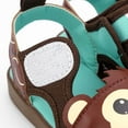 thumbnail image 6 of ikiki Monkey Squeaky Toddler Sandals | Brown, 6 of 8