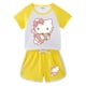 thumbnail image 2 of Hello Kitty Girl-Conjunto de pantalones cortos de manga corta con dibujos animados para bebé, camiseta transpirable de algodón puro, pantalones, traje deportivo informal de dos piezas, 2 of 5