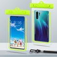 thumbnail image 4 of Bolsa De Teléfono Bolsa de teléfono de TPU que cuelga la caja impermeable del teléfono para la natación de vacaciones (verde), 4 of 5