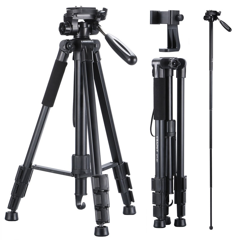 Suitable for SLR Multi-Camera Multi-Function Anchor Network Red Video Triangle Bracket QOUP Camera Tripod 4-Legged Three-Way Rotating Disc Tilting Head