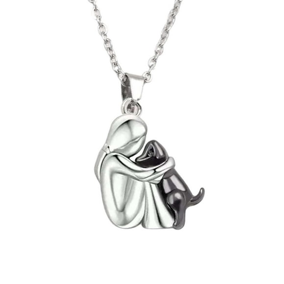 Colliers & Pendentifs Exception Collier Pendentif Câlin pour Filles et Boucles d'Oreilles Bijoux d'Amitié Faits à la Main avec Motif Animal Ludique pour Amoureux et