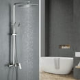 thumbnail image 2 of Exposed Pipe Shower System Set Combo, 3-Functional Exposed Shower Fixtures with Brass Valve, 2 of 5