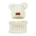 thumbnail image 4 of Bjutir Toddler Boys Girls Hat Scarf Glove Set Winter Kids Knitting Cute Solid Color Childrens Keep Warm Hat Scarf Glove Set Fit For 1-4 Years Kids, 4 of 4