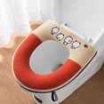 thumbnail image 3 of Asiento de inodoro con asa de elevación de tapa Asiento de inodoro con cremallera lavable y estirable, 3 of 5