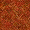 thumbnail image 1 of Ahgly Company Tapis d'Intérieur Lavable en Machine Carré Orange Rouge Orange Transitionnel, 7 Pieds Carré, 1 of 7