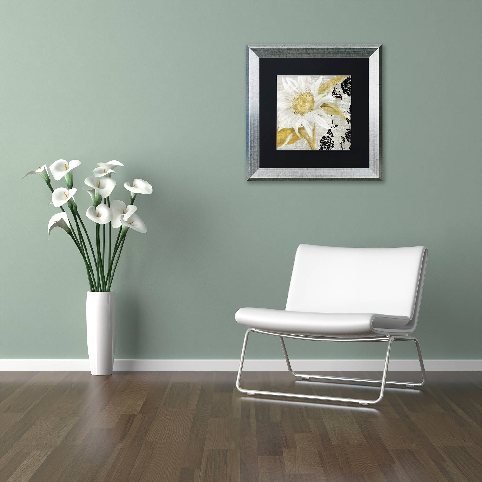 Trademark Fine Art "Sunroom I" Canvas Art by Color Bakery Black Matte, Silver Frame