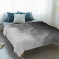 thumbnail image 4 of Black Grey Ombre Blanket Soft Cozy Warm Throw Blanket for Couch, Plush Fuzzy Flannel Fleece Blankets for Sofa, Coastal Beach Modern Abstract Art Bed Blankets Lightweight Gifts for Women, 30"x40", 4 of 9