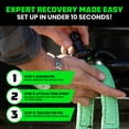 thumbnail image 7 of Rhino USA Combo Recovery Tow Strap (30ft) & D Ring Shackles - off-Road Vehicle Safety & Performance, 7 of 7