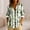 Shirts-595White, variant on Summer Blouses for Women Botanical Leaf Print Collared V Neck Long Sleeve Casual Tops Sage Green Eucalyptus Pattern Vacation Shirt