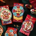 thumbnail image 3 of Rotating Red Envelope For Chinese New Year With Auspicious Symbols And Golden Glitter Paper, 3 of 7