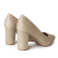 thumbnail image 4 of J. Adams Jolie Heels for Women - Closed Pointed Toe Mid Block Heel Classic Pumps, 4 of 7