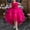 Hot Pink, variant on Little Girls Birthday Party Princess Dress Layered Pageant Gown, Sizes 3-12