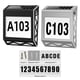 thumbnail image 5 of Placa de puerta de luz solar Advancent acero inoxidable para exteriores señal de dirección blanco, 5 of 6