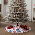 thumbnail image 4 of Haiem Birds Flowers Pattern Christmas Tree Skirt Merry Christmas Party Christmas Tree Decoration,New Year Decorations-48", 4 of 6