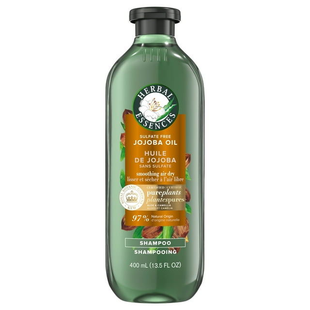 Herbal Essences Shine + Smooth Jojoba Oil Sulfate Free Shampoo, 400ml