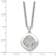 thumbnail image 5 of Finest Gold Stainless Steel Polished with CZ Square 18 in. with 2 in. Extension Necklace, 5 of 5