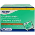 thumbnail image 1 of Equate Tampons imbibés d'alcool, Alcool isopropylique 70 % V/V USP, Nettoyant antiseptique pour la peau, Format économique, 1 of 5