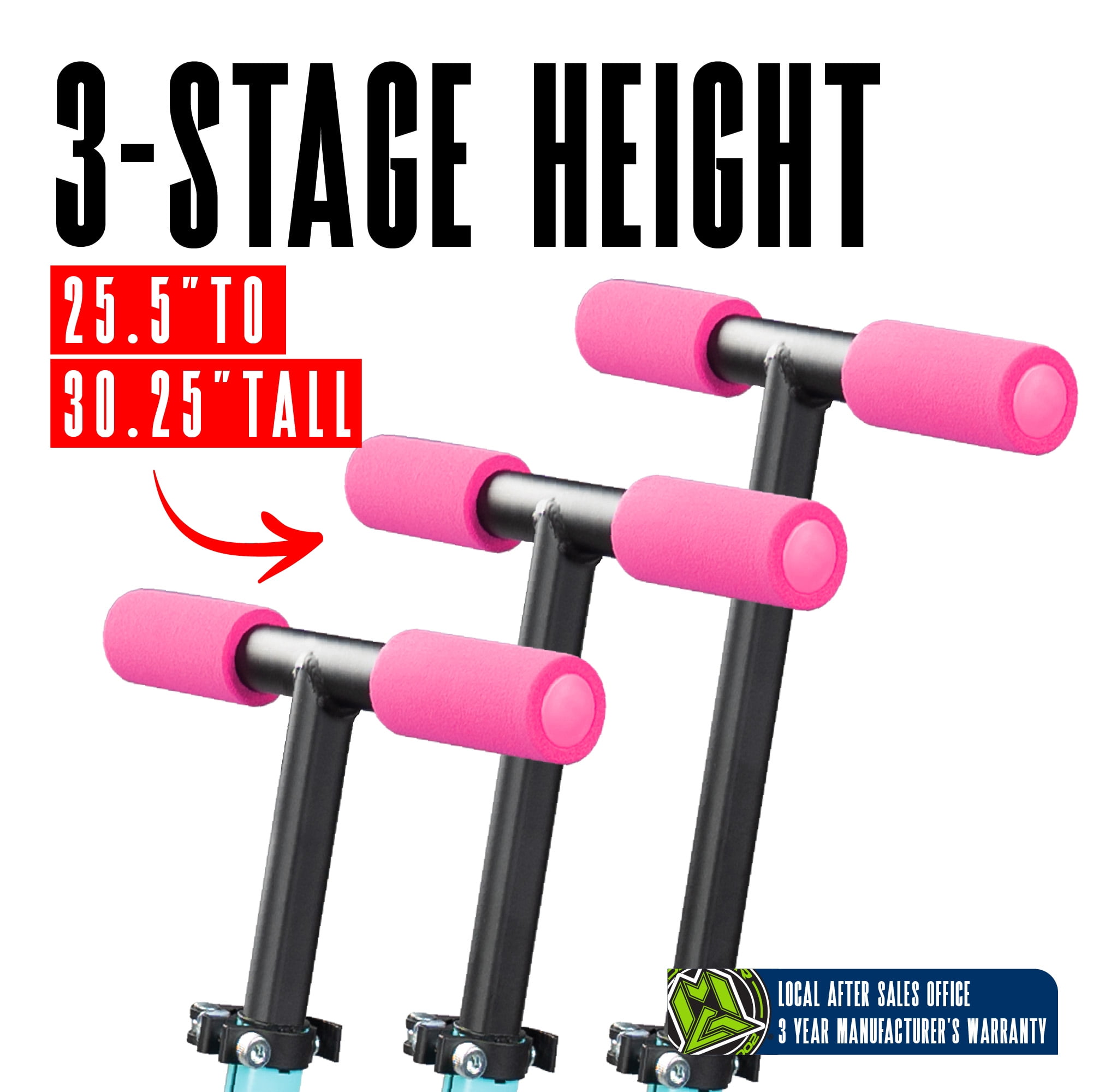 Folding Kick Scooter for Kids Ages 5–10 – Carve 100 – Lightweight Steel Frame, Adjustable Handlebar, Smooth 100 mm Wheels – Teal – Madd Gear, 3 Years & Up Folding Scooter