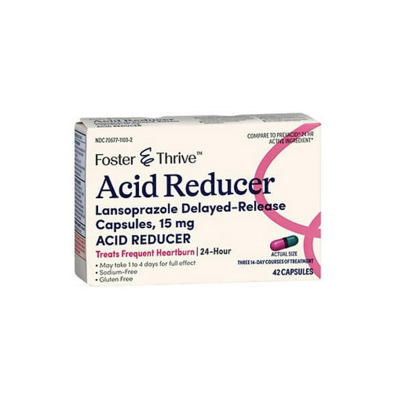 Foster & Thrive 24 Hr Delayed Release Acid Reducer - 42 ct