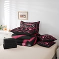 thumbnail image 4 of Erosebridal Gamepad Print Bedding Queen Size 7-Piece for Teen, Gamer Bed Set, Black Pink, 4 of 5