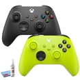 thumbnail image 1 of Lot de 2 Manettes Sans Fil Microsoft Xbox pour Console Xbox - (Vert & Noir), 1 of 8