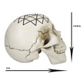 thumbnail image 3 of Spiritual Sacred Geometry Sri Yantra Shri Chakra Vastu Symbol Skull Figurine, 3 of 9