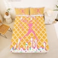 thumbnail image 5 of Erosebridal Ice Cream Baseball Bed Sheets,Girls Ball Sport Gamer King Sheets For Kids 4 Pieces, 5 of 6