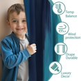 thumbnail image 3 of Blackout Kids Curtains,Blue and Grey Abstract Art Artwork Childrens Insulated Curtains Set Of 2,Bedroom Essentials,Toddler Room Decor 52x63in(132x160cm), 3 of 4