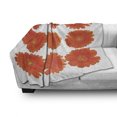 thumbnail image 3 of Orange Soft Flannel Fleece Throw Blanket, Arrangement of Orange Gerberas Botanical Bouquet Seasonal Growth Garden Spring Theme, Cozy Plush for Indoor and Outdoor Use, 50" x 60", Orange, by Ambesonne, 3 of 6