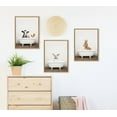 thumbnail image 3 of Kate and Laurel Sylvie Bunny in Rustic Bath Framed Canvas Wall Art by Amy Peterson Art Studio, 18x24 Natural, Modern Fun Decorative Bathtub Wall Art for Home Décor, 3 of 6