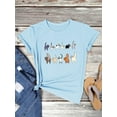 thumbnail image 7 of ZXSXSY Cute Cat Shirts for Women Graphic Tee Crew Neck Short Sleeve T-Shirts, 7 of 7