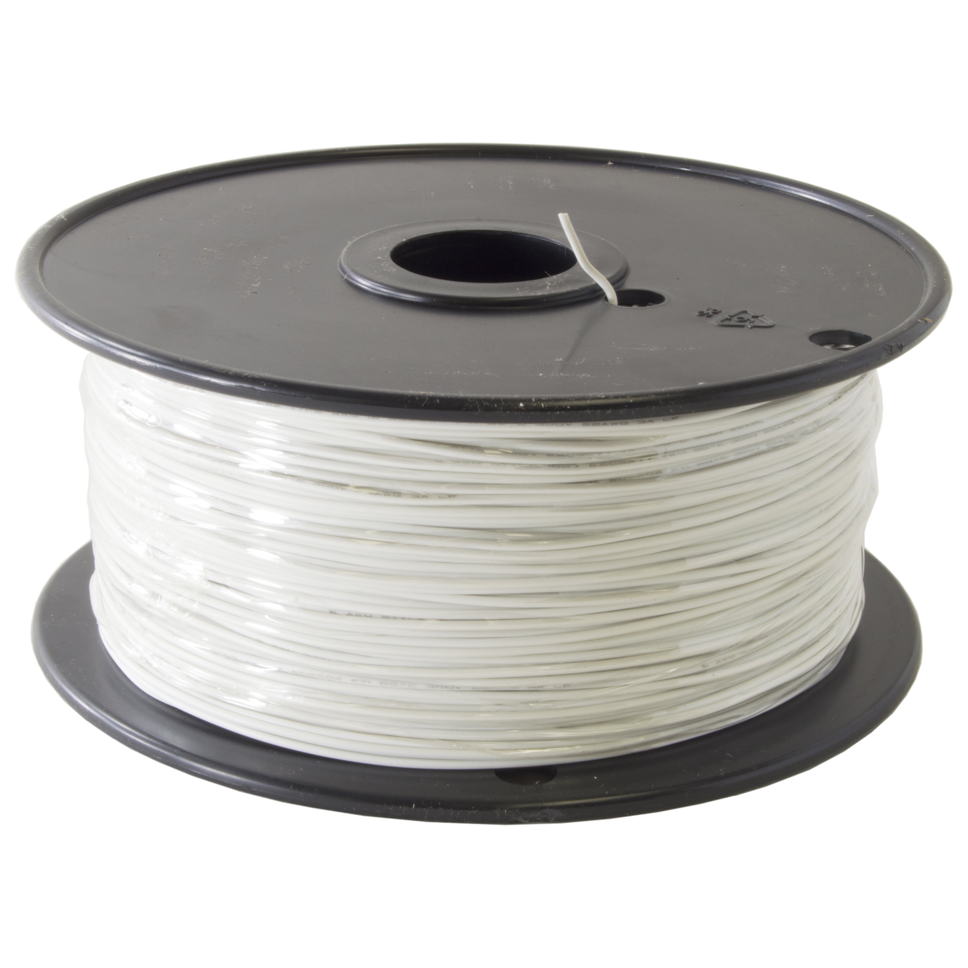 1000 Foot, 22 Gauge Solid Hook Up Wire - White - Walmart.com - Walmart.com