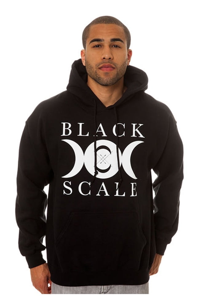 black scale hoodie