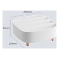 thumbnail image 2 of Makeup Storage Box Cosmetic Organizer Dust Proof Display Cases for Bathroom Vanity Countertop, 2 of 5