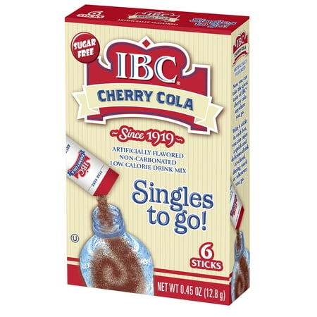 (6 Pack) IBC Drink Mix Singles To Go! Cherry Cola, 6-ct