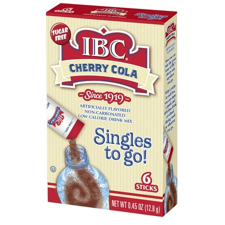 Drink Mix Cherry - (6 Pack) IBC Drink Mix Singles To Go! Cherry Cola, 6-ct box