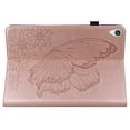 thumbnail image 5 of Allytech for Lenovo Tab P11 Case 11" Tablet TB-J606F TB-J606X 2021, Slim Fit PU Leather Butterfly Embossed Shockproof Kickstand Flip Cover Pencil Holder Case for Lenovo Tab P11 - Rosegold, 5 of 10