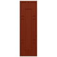 thumbnail image 5 of Ekena Millwork 12"W x 51"H True Fit PVC Hastings Fixed Mount Shutters, Pepper Red (Per Pair - Hardware Not Included), 5 of 9